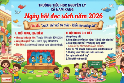 Thông báo chương trình hoạt động tập thể Ngày hội Đọc sách năm 2026