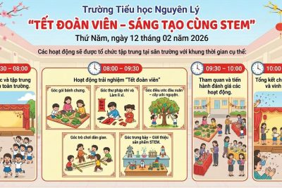 Thông báo chương trình Hoạt động tập thể “Tết đoàn viên-Cùng em sáng tạo Stem”