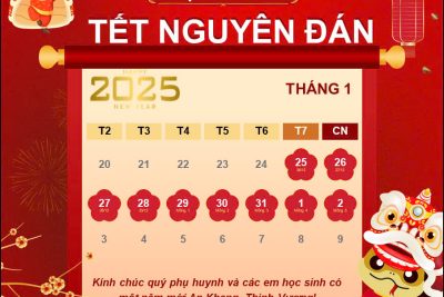 Lịch nghỉ tết Nguyên đán Ất Tỵ năm 2025